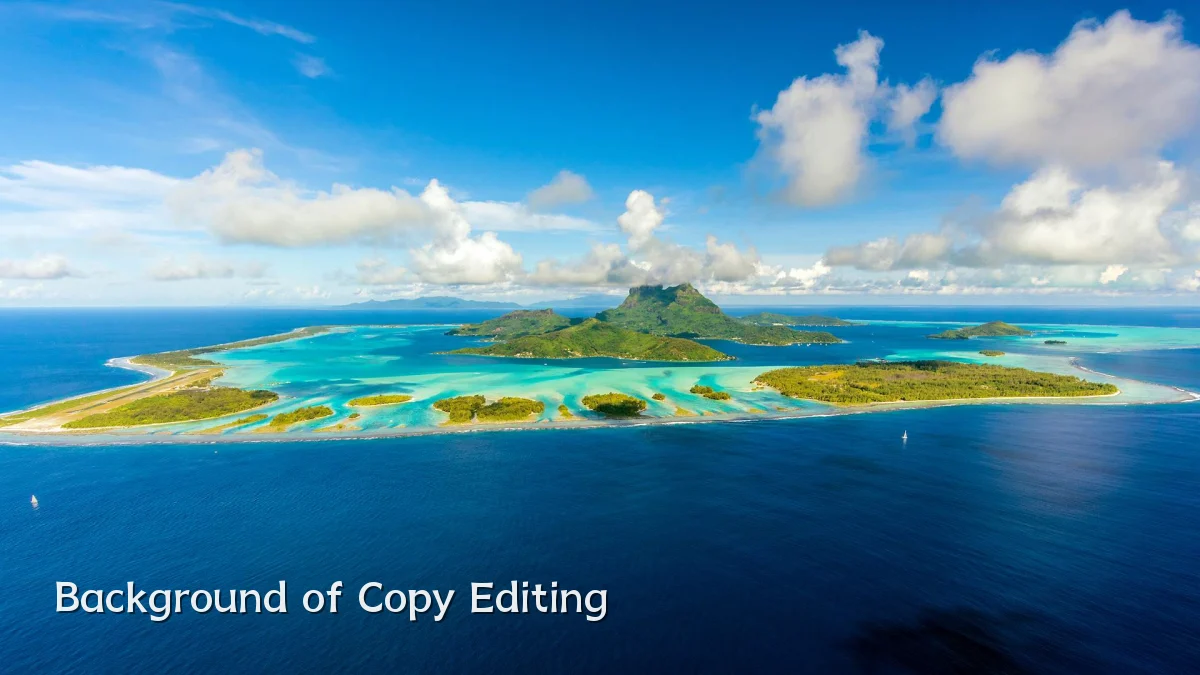 Background of Copy Editing